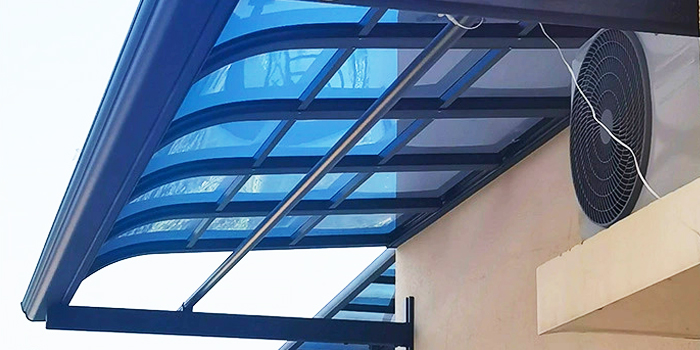 案例四：不锈钢雨棚